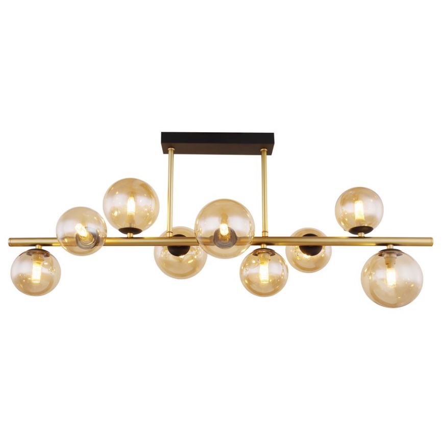 Globo - LED pendelljuskrona 9xG9/3W/230V mässing