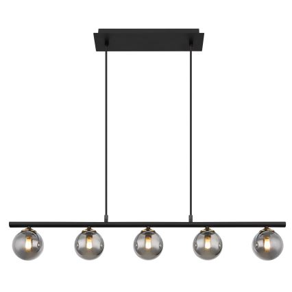 Globo - Ljuskrona med textilsladd 5xG9/28W/230V