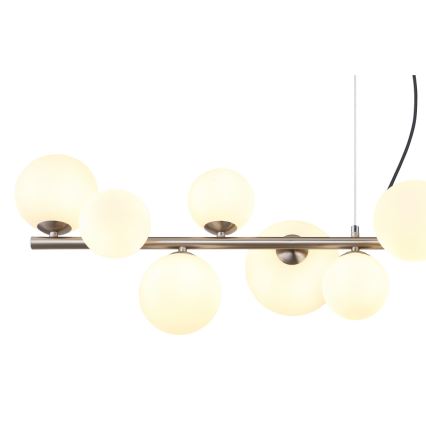 Globo - LED golvlampa 13xG9/3,5W/230V vit