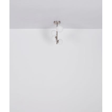 Globo - LED pendelljuskrona 4xG9/3W/230V matt krom