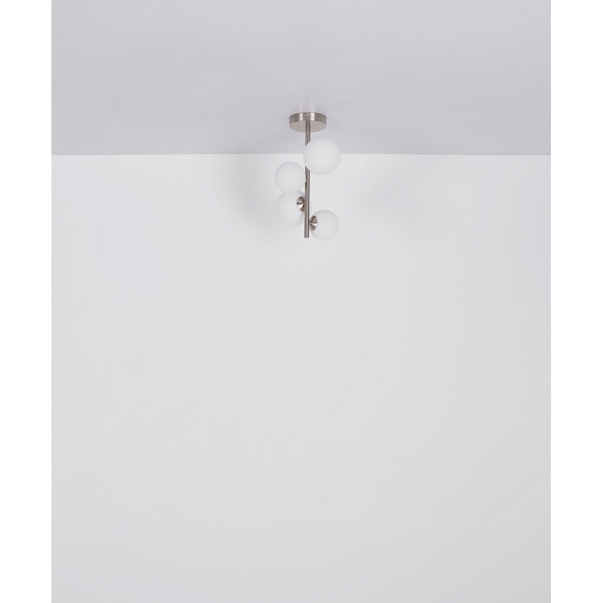 Globo - LED pendelljuskrona 4xG9/3W/230V matt krom