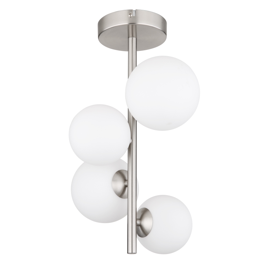 Globo - LED pendelljuskrona 4xG9/3W/230V matt krom