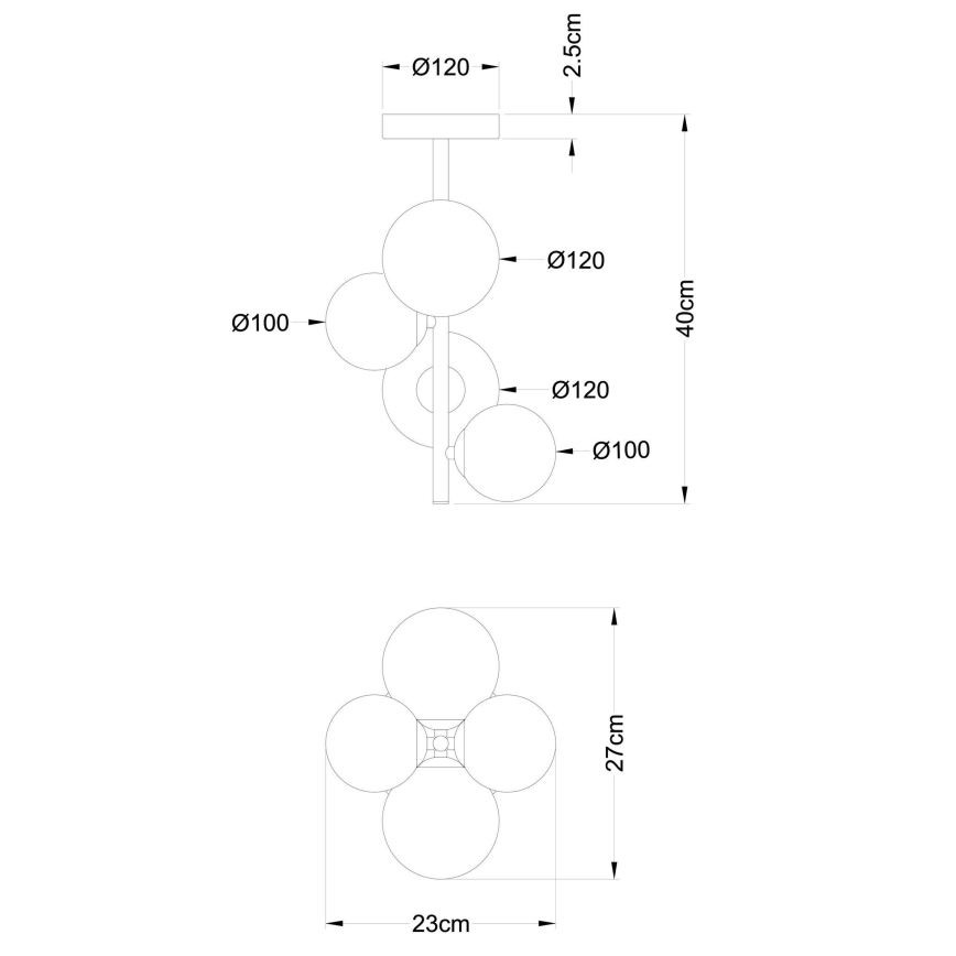 Globo - LED pendelljuskrona 4xG9/3W/230V matt krom