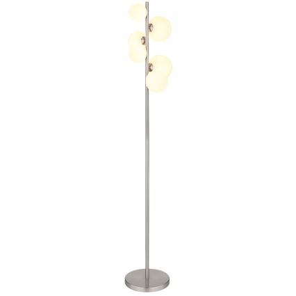 Globo - LED ljuskrona med textilsladd 6xG9/3,5W/230V vit