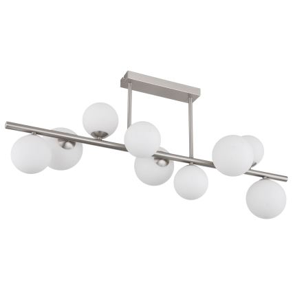 Globo - LED pendelljuskrona 9xG9/3W/230V matt krom