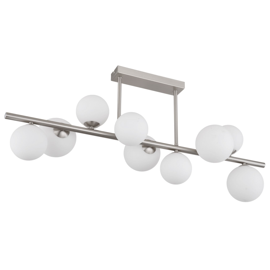 Globo - LED pendelljuskrona 9xG9/3W/230V matt krom