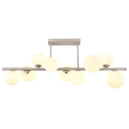 Globo - LED pendelljuskrona 9xG9/3W/230V matt krom