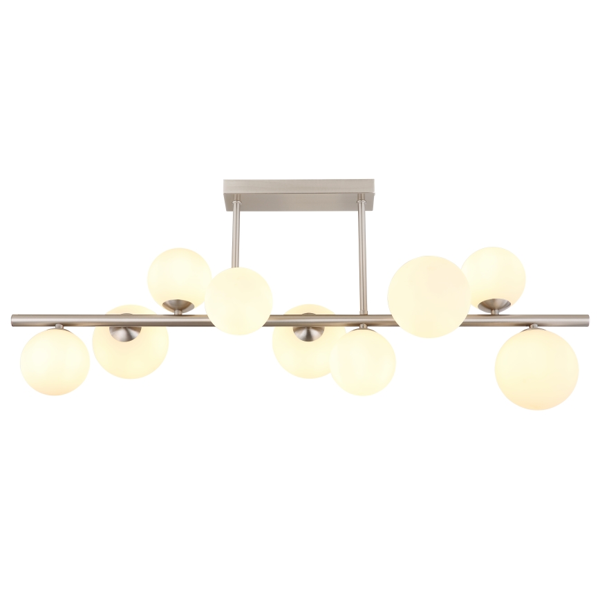 Globo - LED pendelljuskrona 9xG9/3W/230V matt krom