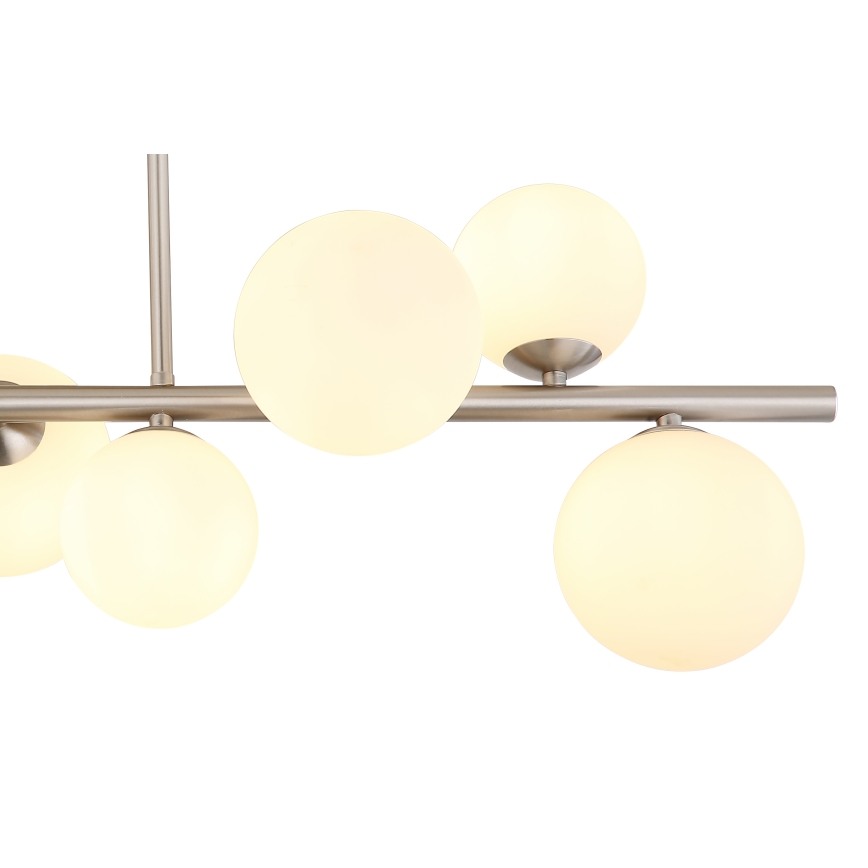 Globo - LED pendelljuskrona 9xG9/3W/230V matt krom