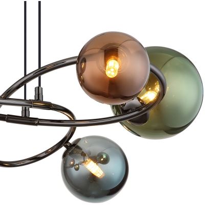 Globo - LED ljuskrona med textilsladd 6xG9/3,5W/230V