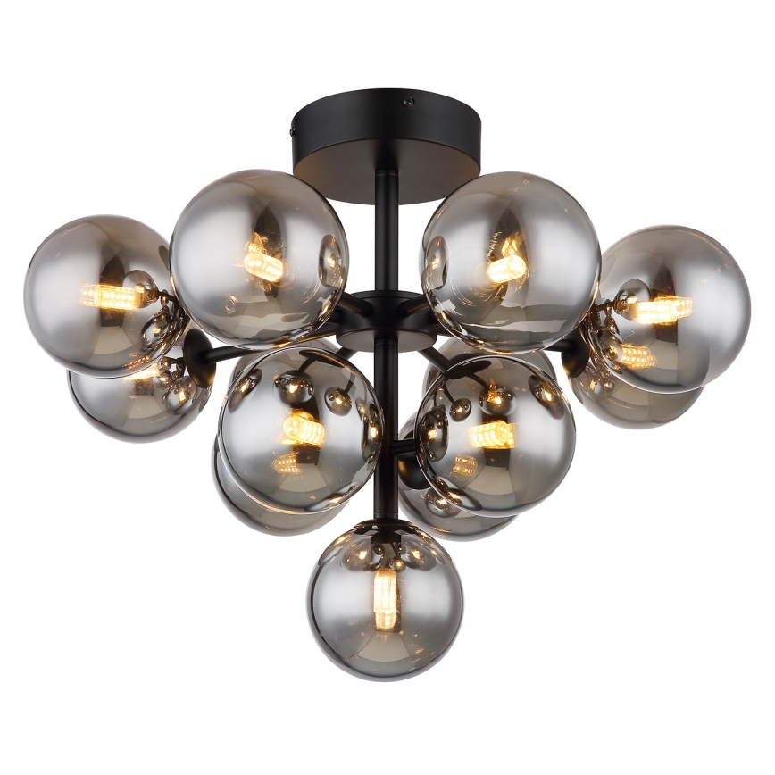 Globo - Ytmonterad ljuskrona 13xG9/5W/230V diameter 56 cm svart