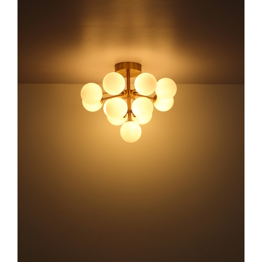 Globo - Ytmonterad ljuskrona 13xG9/5W/230V diameter 56 cm guld