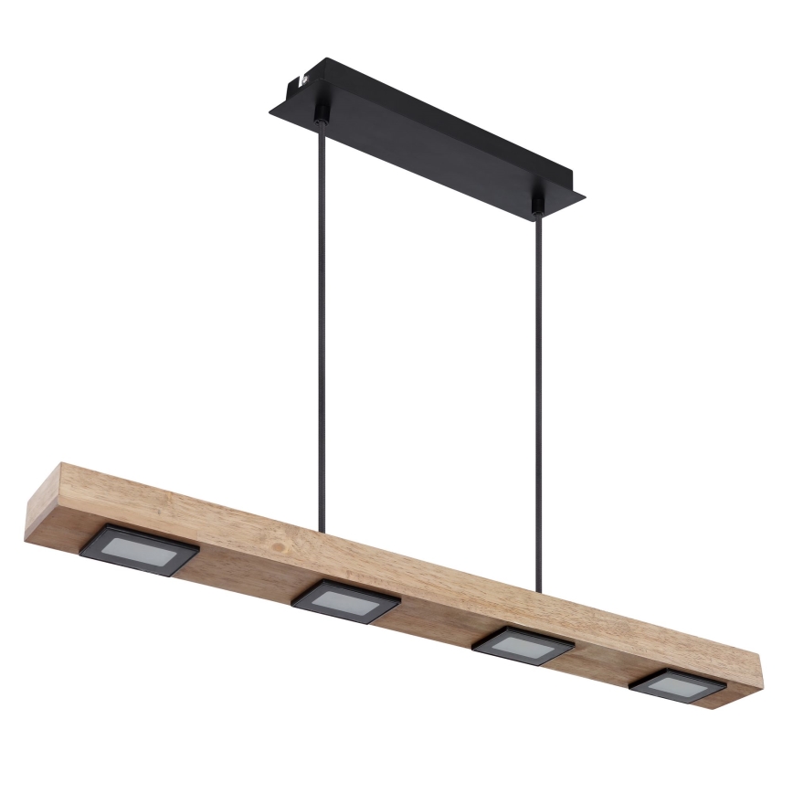 Globo - LED ljuskrona med textilsladd 6xLED/5W/230V