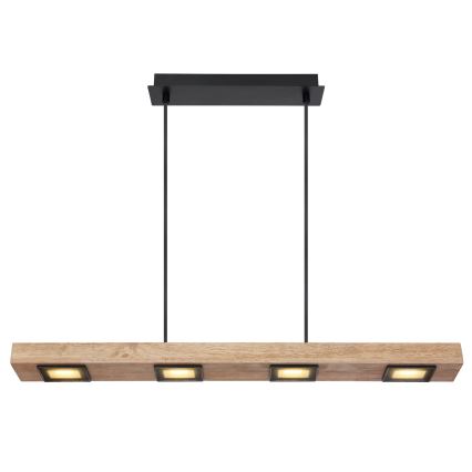 Globo - LED ljuskrona med textilsladd 6xLED/5W/230V