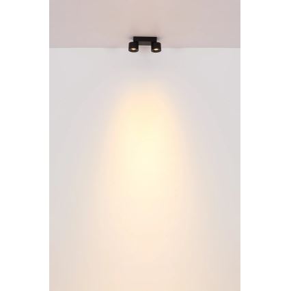Globo - LED spotlight 2xLED/6W/230V svart