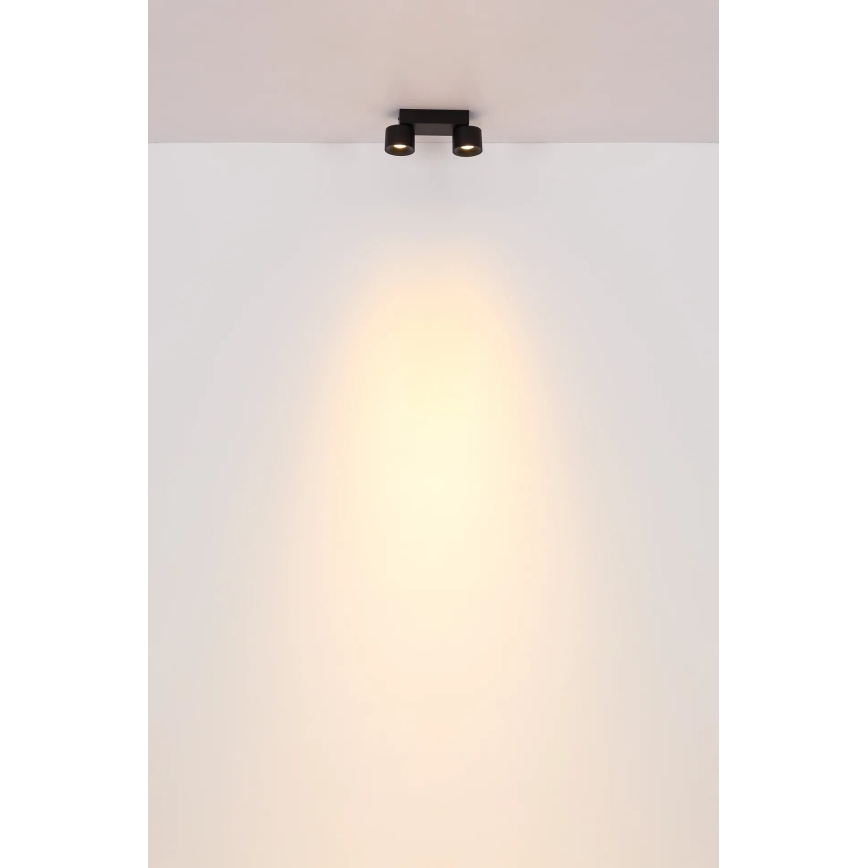 Globo - LED spotlight 2xLED/6W/230V svart