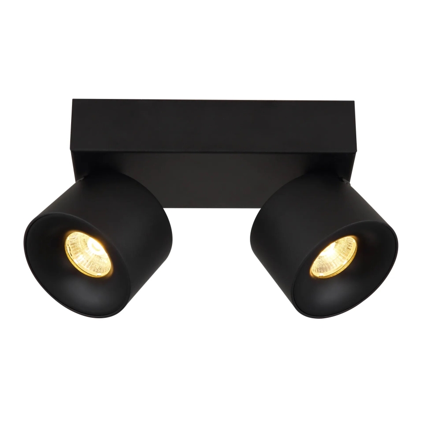 Globo - LED spotlight 2xLED/6W/230V svart