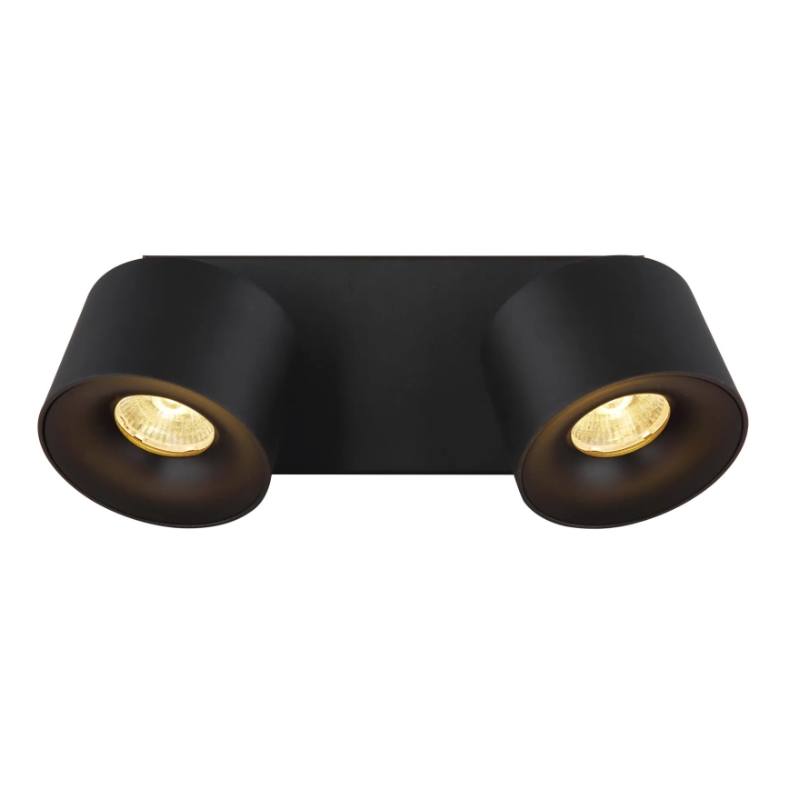 Globo - LED spotlight 2xLED/6W/230V svart