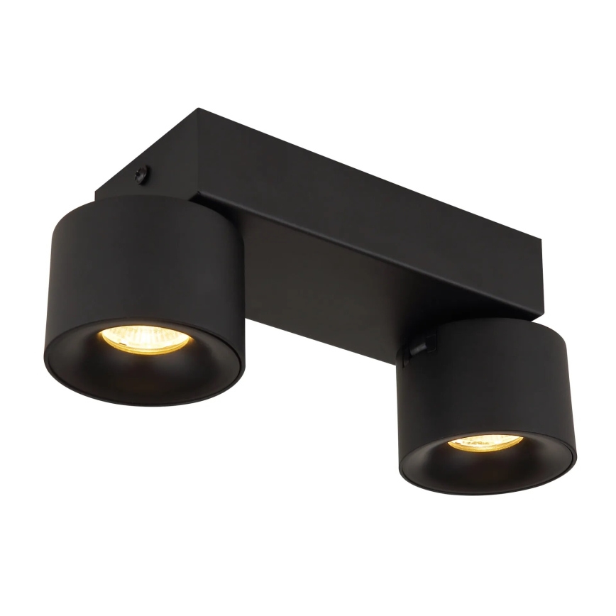 Globo - LED spotlight 2xLED/6W/230V svart