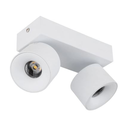 Globo - LED spotlight 2xLED/6W/230V vit