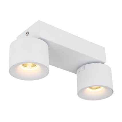 Globo - LED spotlight 2xLED/6W/230V vit