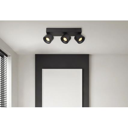Globo - LED spotlight 3xLED/6W/230V svart