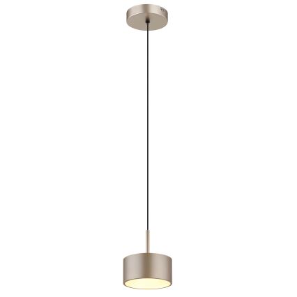 Globo - LED-pendel med vajer LED/12W/230V 3000K Ø 15 cm beige