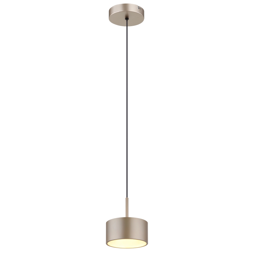 Globo - LED-pendel med vajer LED/12W/230V 3000K Ø 15 cm beige