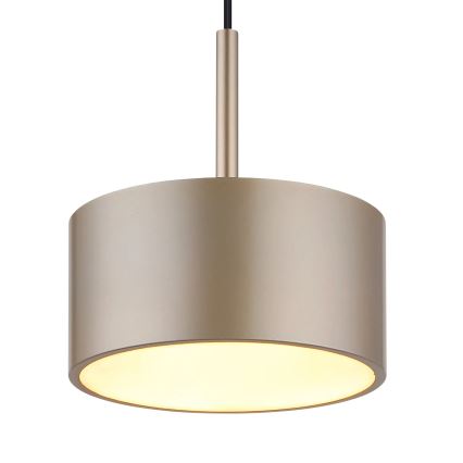 Globo - LED-pendel med vajer LED/12W/230V 3000K Ø 15 cm beige