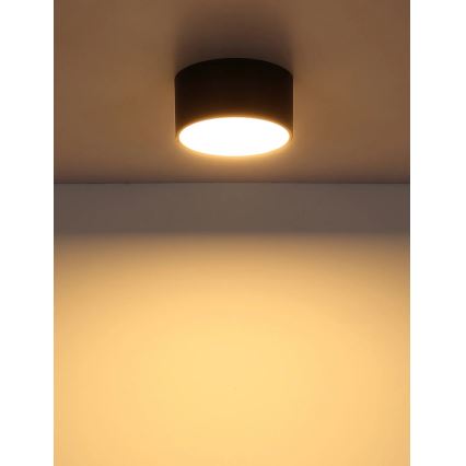 Globo - LED taklampa LED/12W/230V 3000K Ø 15 cm svart