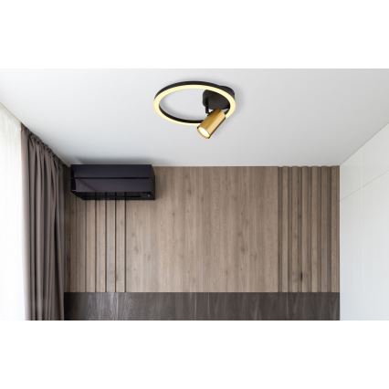 Globo - LED väggspotlight 1xGU10/5W/230V + LED/12W/230V