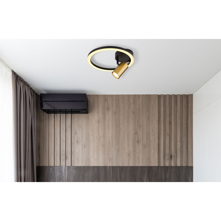 Globo - LED väggspotlight 1xGU10/5W/230V + LED/12W/230V