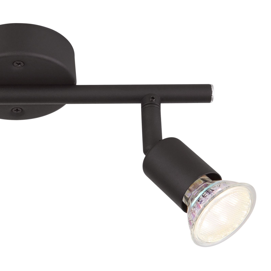 Globo - LED Spotlight 2xGU10/3W/230V svart