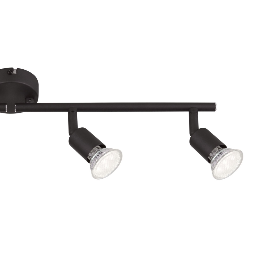 Globo - LED Spotlight 4xGU10/3W/230V svart