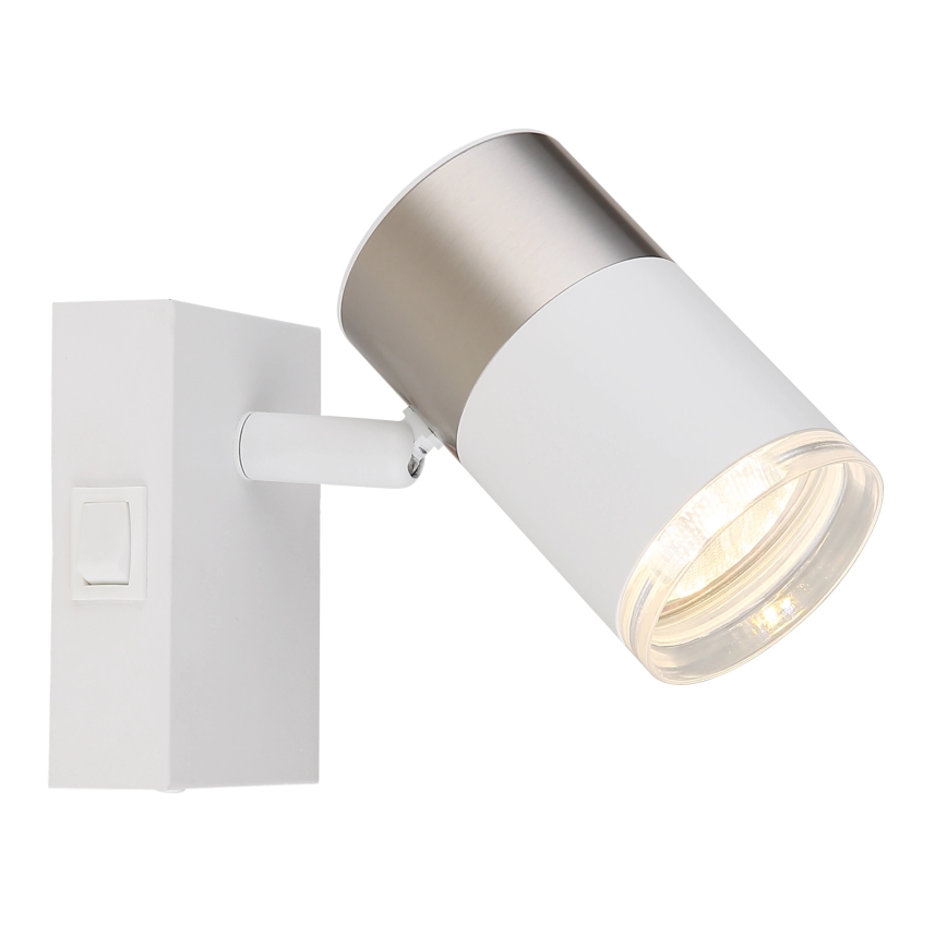 Globo - Väggspotlight 1xGU10/25W/230V vit/matt krom