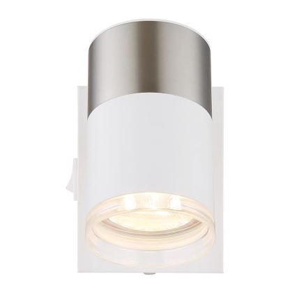 Globo - Väggspotlight 1xGU10/25W/230V vit/matt krom