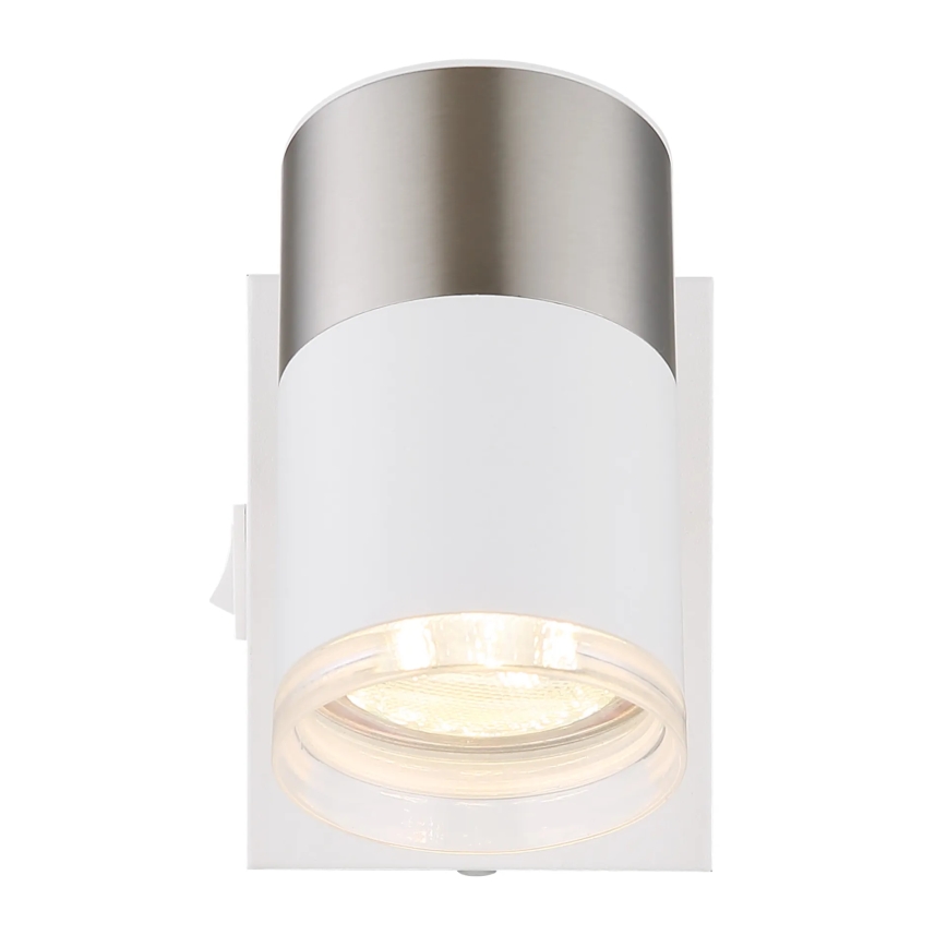 Globo - Väggspotlight 1xGU10/25W/230V vit/matt krom