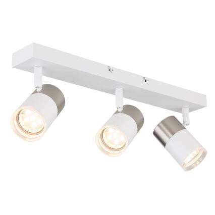 Globo - Spotlight 3xGU10/25W/230V vit/matt krom