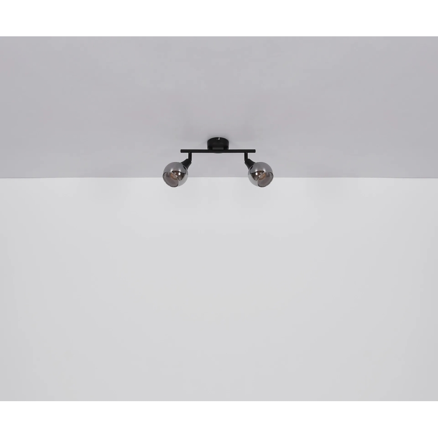 Globo - Spotlight 2xE14/40W/230V svart