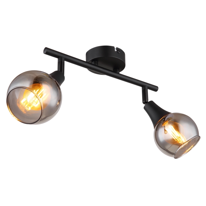 Globo - Spotlight 2xE14/40W/230V svart