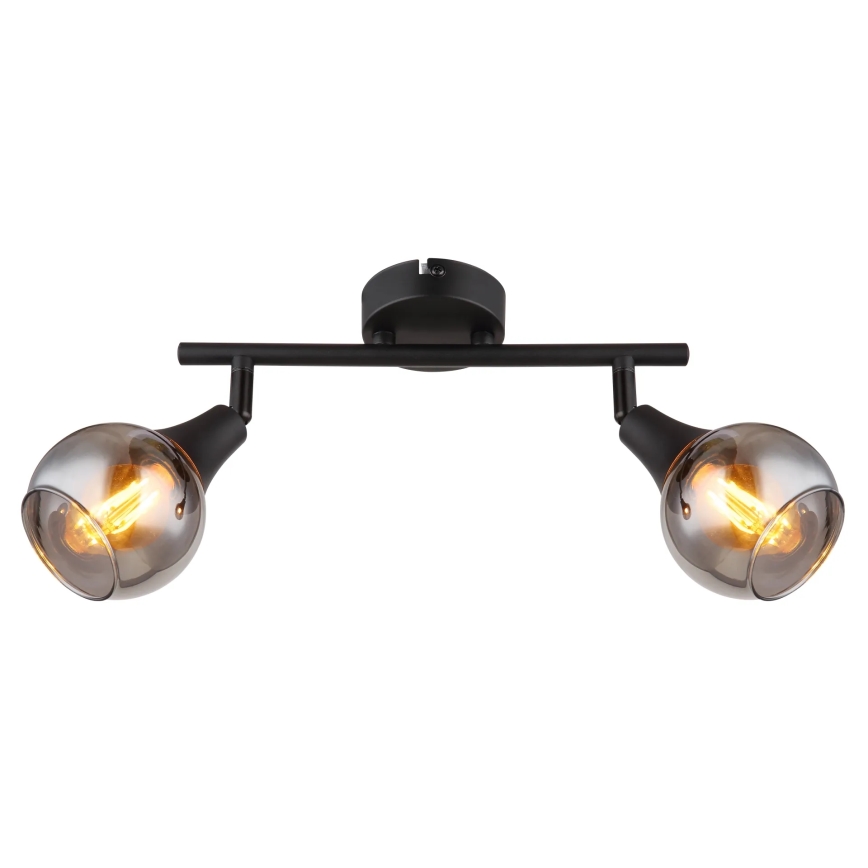 Globo - Spotlight 2xE14/40W/230V svart