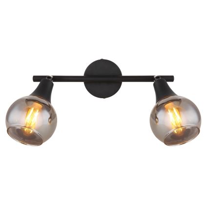 Globo - Spotlight 2xE14/40W/230V svart