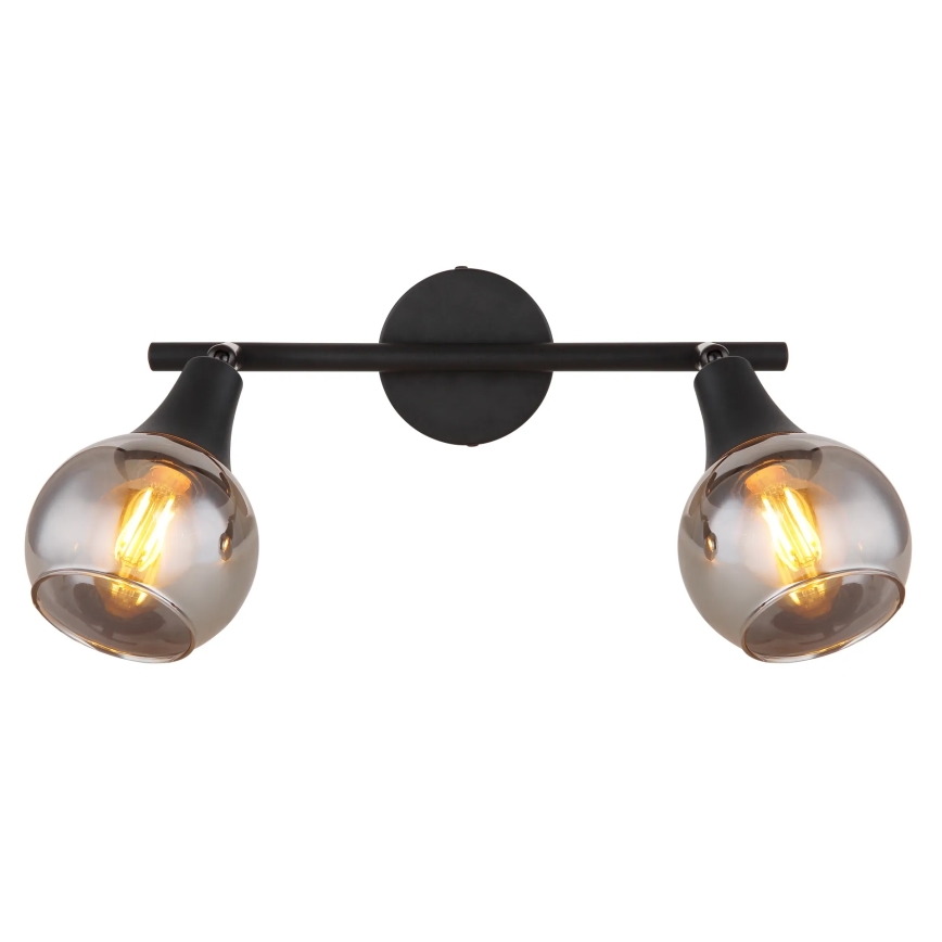 Globo - Spotlight 2xE14/40W/230V svart
