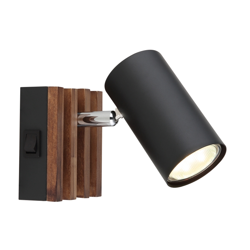 Globo - Väggspotlight 1xGU10/25W/230V svart