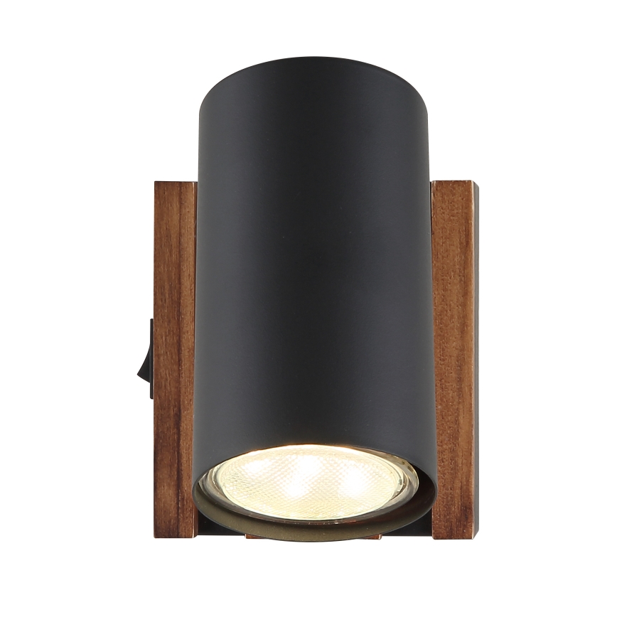 Globo - Väggspotlight 1xGU10/25W/230V svart