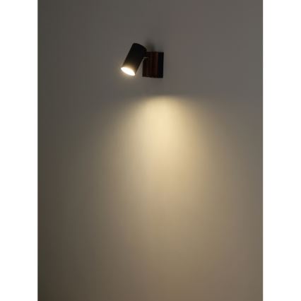 Globo - Väggspotlight 1xGU10/25W/230V svart