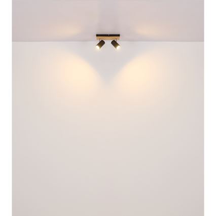 Globo - Spotlight 2xGU10/25W/230V svart