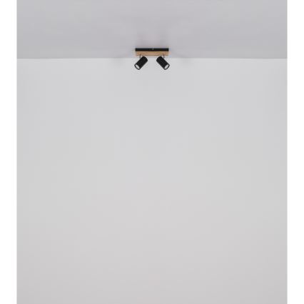 Globo - Spotlight 2xGU10/25W/230V svart