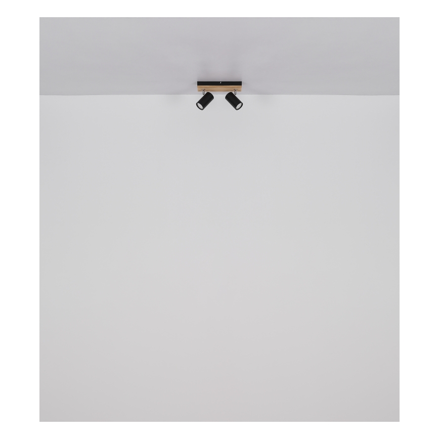 Globo - Spotlight 2xGU10/25W/230V svart