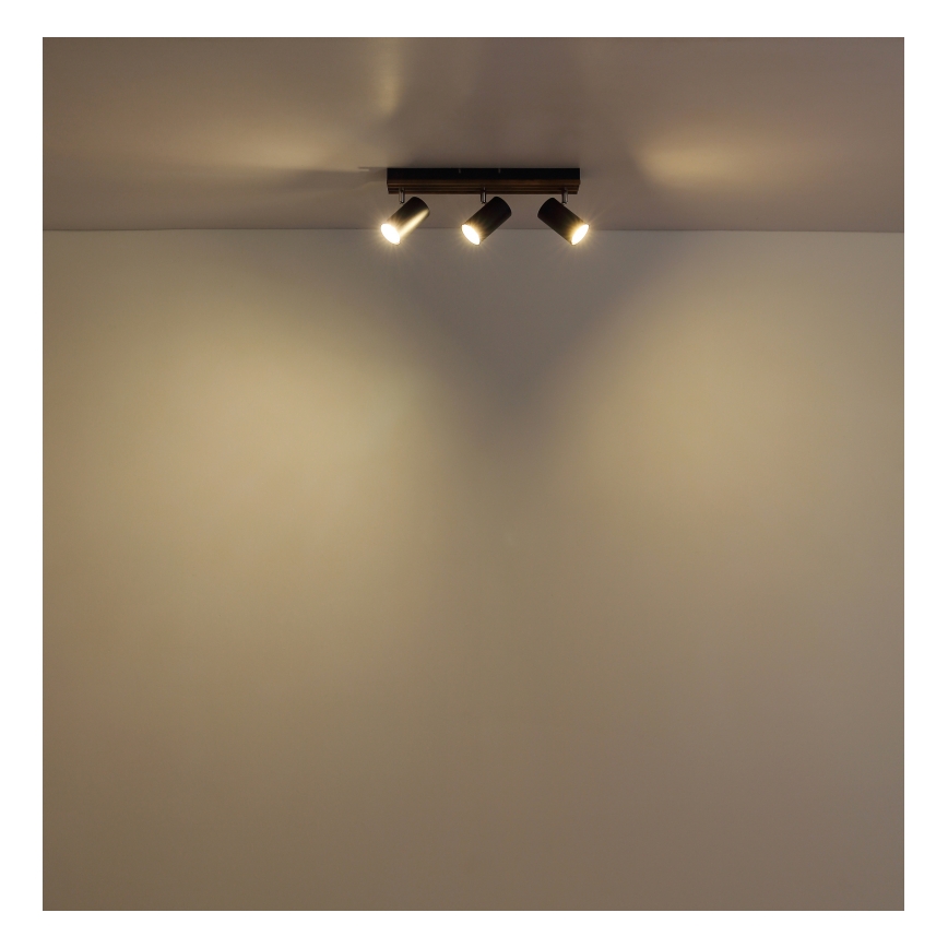 Globo - Spotlight 3xGU10/25W/230V svart